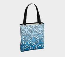 Load image into Gallery viewer, Stained Glass 900 Ibiza Blue Tote Bag