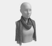 Load image into Gallery viewer, Blocks 1050 Gray Long Scarf