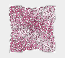 Load image into Gallery viewer, Swirls1400 Fuchsia SquareScarf