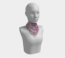 Load image into Gallery viewer, Swirls1400 Fuchsia SquareScarf