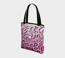Load image into Gallery viewer, Swirls1400 Fuchsia ToteBag