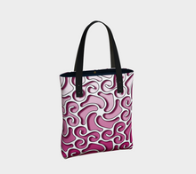 Load image into Gallery viewer, Swirls1400 Fuchsia ToteBag