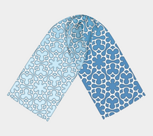 Load image into Gallery viewer, Stained Glass 1200 Ibiza Blue Long Scarf
