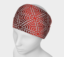 Load image into Gallery viewer, SplitHexagons400 RedAlert Headband

