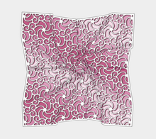 Load image into Gallery viewer, Swirls1400 Fuchsia SquareScarf
