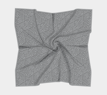 Load image into Gallery viewer, Blocks 1500 Gray Square Scarf
