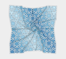 Load image into Gallery viewer, Stained Glass1 200 Ibiza Blue Square Scarf

